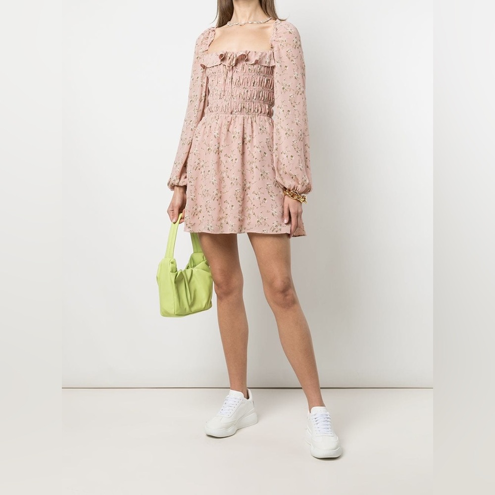 Brand new Reformation Morris smocked dress
